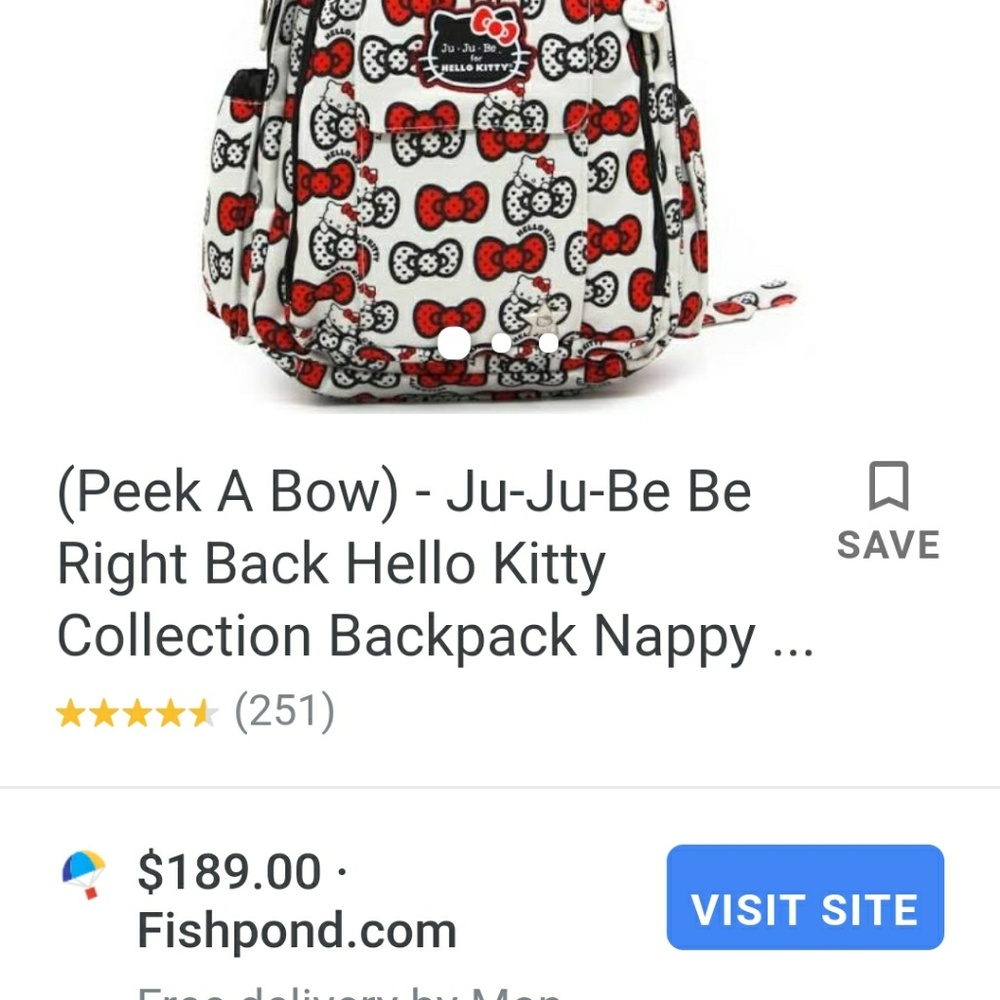 JU-JU-BE BACKPACK HELLO KITTY